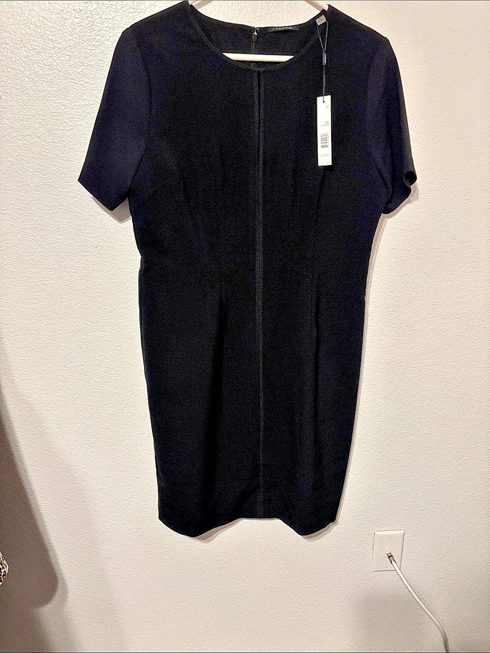 Tahari Mini Dress in Black Size 12 NWT